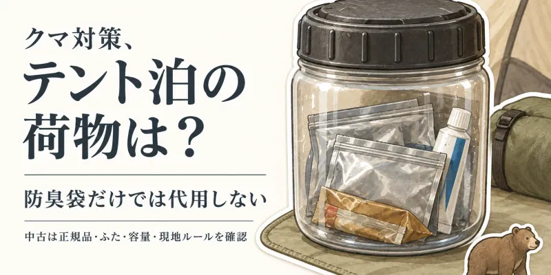 ベアキャニスター中古を探す前に｜防臭バッグで代用できるかと確認項目