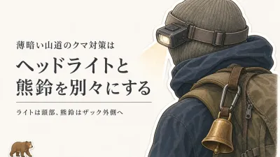 登山用ヘッドライトと熊鈴をレビュー数で比較｜薄暗い山道で光と音を分ける選び方