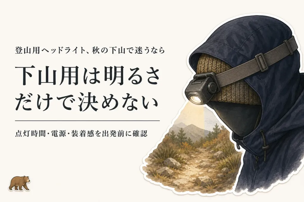 楽天でレビュー数が多い登山用ヘッドライトを比較｜秋の下山は電池切れ・装着感まで確認